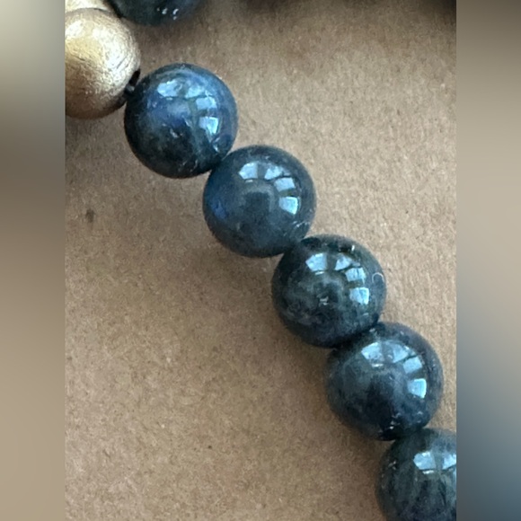 30 inch long Labradorite bead Necklace NWOT - Picture 7 of 12